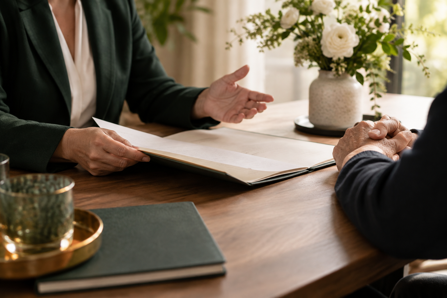 A calm and confidential consultation